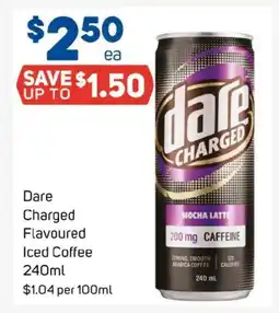 Foodland Dare charged flavoured iced coffee offer