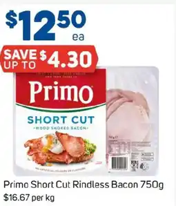 Foodland Primo short cut rindless bacon offer