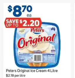 Foodland Peters original ice cream offer