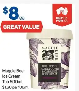Foodland Maggie beer ice cream tub offer