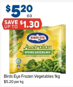 Foodland Birds eye frozen vegetables offer