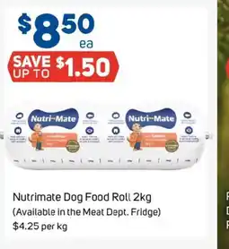 Foodland Nutrimate dog food roll offer