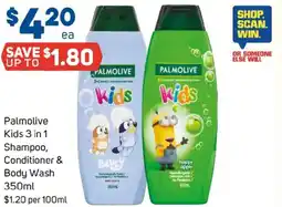 Foodland Palmolive kids 3 in 1 shampoo, conditioner & body wash offer