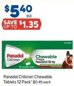 Foodland Panadol children chewable tablets offer