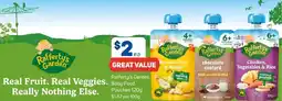 Foodland Rafferty's garden baby food pouches offer
