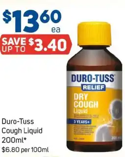 Foodland Duro-tuss cough liquid offer