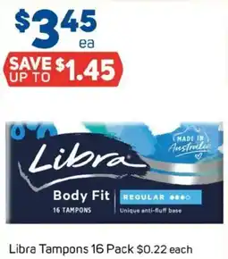 Foodland Libra tampons offer