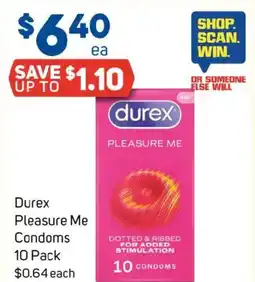 Foodland Durex pleasure me condoms offer