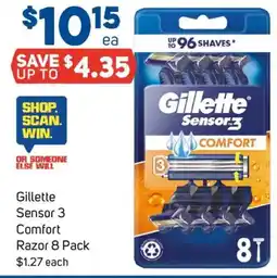 Foodland Gillette sensor 3 comfort razor offer