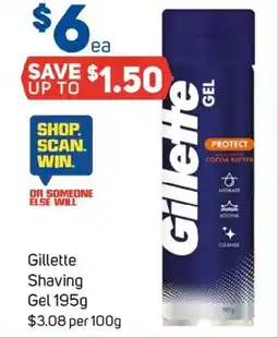 Foodland Gillette shaving gel offer