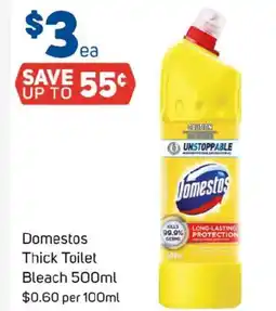 Foodland Domestos thick toilet bleach offer