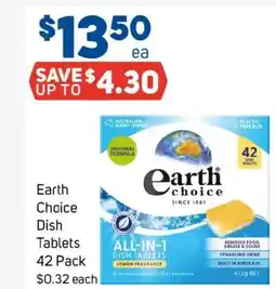 Foodland Earth choice dish tablets offer