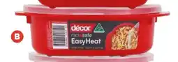 Foodland Décor microsafe easy heat round container offer