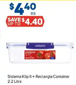 Foodland Sistema klip it + rectangle container offer
