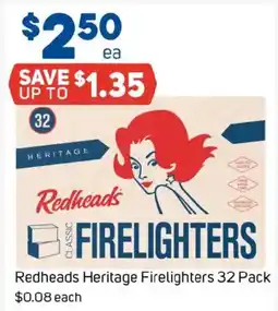 Foodland Redheads heritage firelighters offer