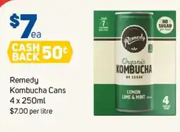Foodland Remedy kombucha cans offer