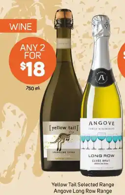 Foodland Yellow tail selected range angove long row range offer