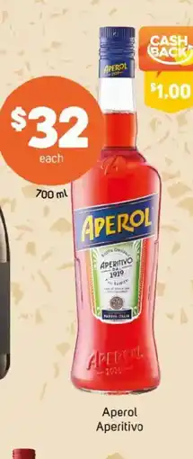Foodland Aperol aperitivo offer