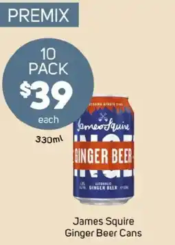 Foodland James squire ginger beer cans offer