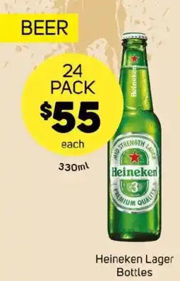Foodland Heineken lager bottles offer