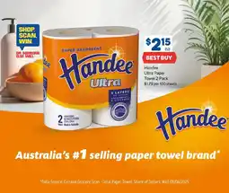 Foodland Handee ultra paper towel offer