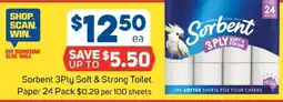 Foodland Sorbent 3ply soft & strong toilet paper offer
