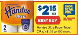 Foodland Handee ultra paper towel offer