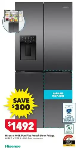Harvey Norman Hisense pureflat french-door fridge offer