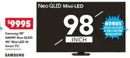 Harvey Norman Samsung qn90f neo qled mini led ai smart tv offer