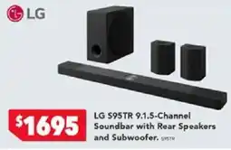 Harvey Norman Lg s95tr channel soundbar with rear speakers and subwoofer offer