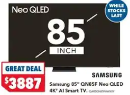 Harvey Norman Samsung qn85f neo qled smart tv offer