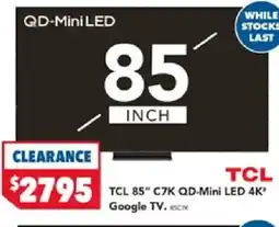 Harvey Norman Tcl c7k qd-mini led google tv offer