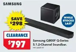 Harvey Norman Samsung q800f q-series channel soundbar offer