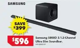 Harvey Norman Samsung s800d channel ultra slim soundbar offer