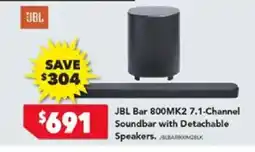 Harvey Norman Jbl bar 800mk2 channelsoundbar with detachable speaker offer