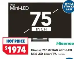 Harvey Norman Hisense u7qau uled mini led smart tv offer