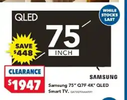 Harvey Norman Samsung q7f qled smart tv offer