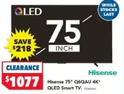Harvey Norman hisense q6qau qled smart tv offer