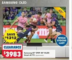 Harvey Norman Samsung S95F OLED Smart AI TV offer