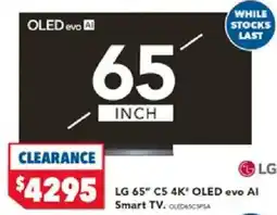 Harvey Norman Lg c5 oled evo al smart tv offer