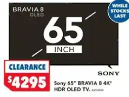 Harvey Norman Sony bravia 8 hdr oled tv offer