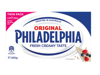 Foodland Philadelphia block 2 x 250g offer