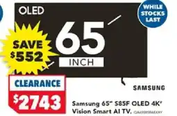 Harvey Norman Samsung s85f oled vision smart ai tv offer