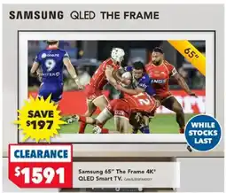 Harvey Norman Samsung the frame qled smart tv offer