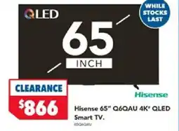 Harvey Norman Hisense q6qau qled smart tv offer