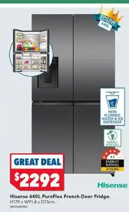 Harvey Norman Hisense pureflex french-door fridge offer