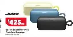 Harvey Norman Bose soundlink plus portable speaker offer