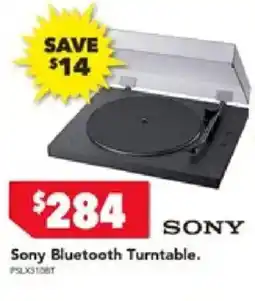 Harvey Norman Sony bluetooth turntable offer