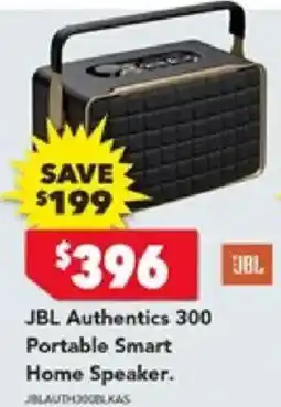 Harvey Norman Jbl authentics 300 portable smart home speaker offer
