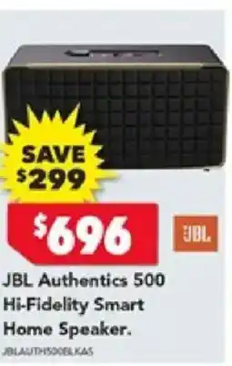 Harvey Norman Jbl authentics 500 hi-fidelity smart home speaker offer